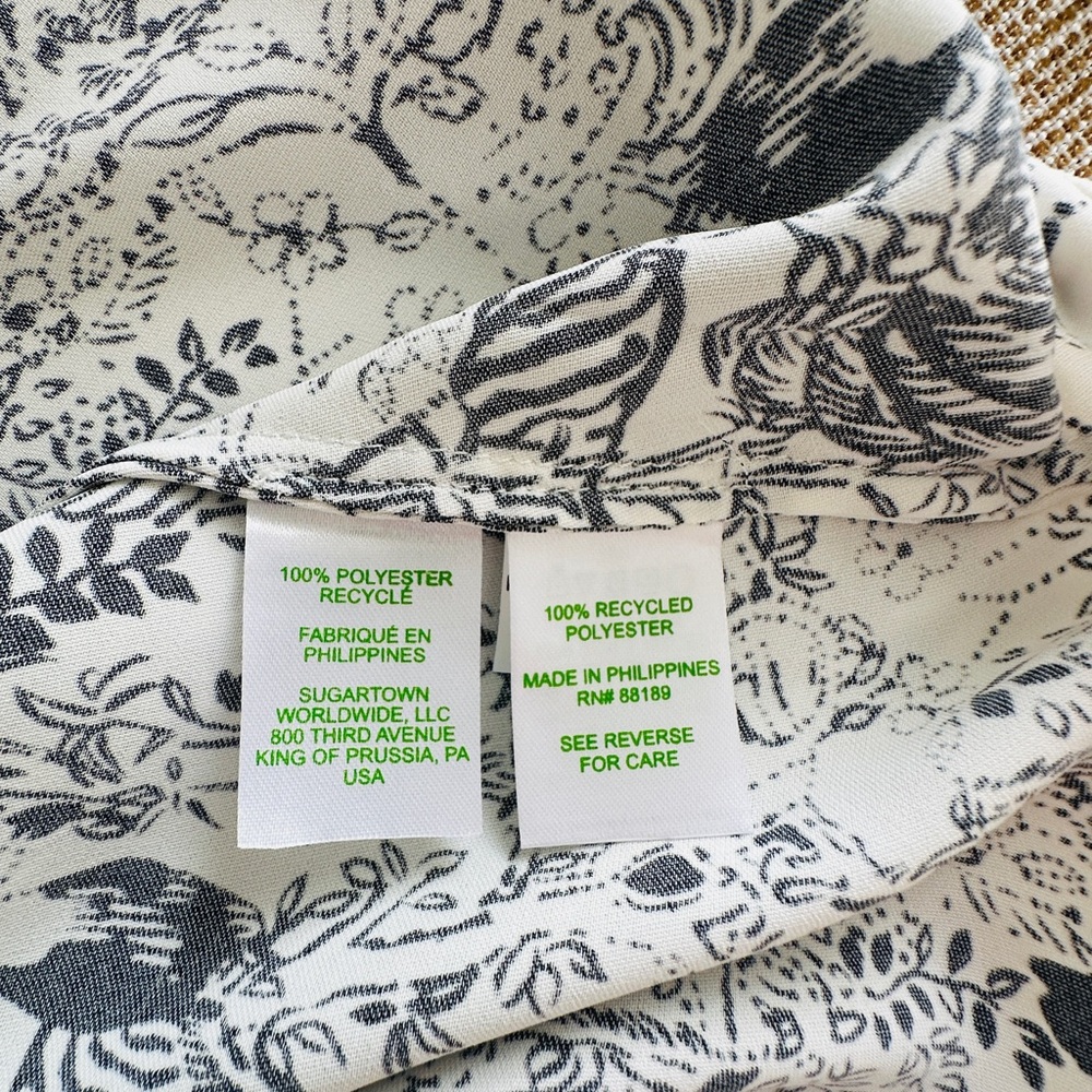 Lilly Pulitzer Olivine A-line Animal and Floral Print Long Sleeve Dress - Picture 9 of 14